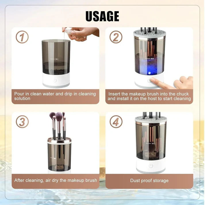 USB Rechargeable Automatic Make-Up Brush Cleaner