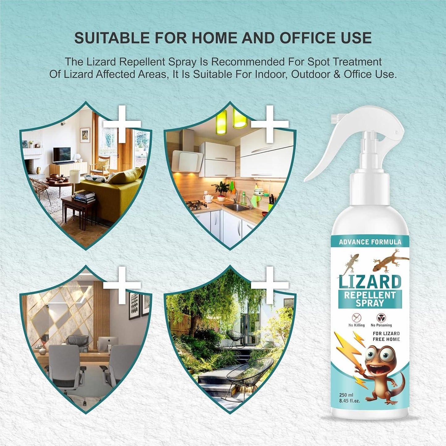 Lizard Repellent for Home Spray Pest Control 250ML (Buy 1 Get 1 Free)